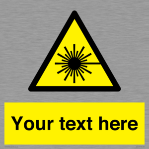 Custom Laser Hazard Sign